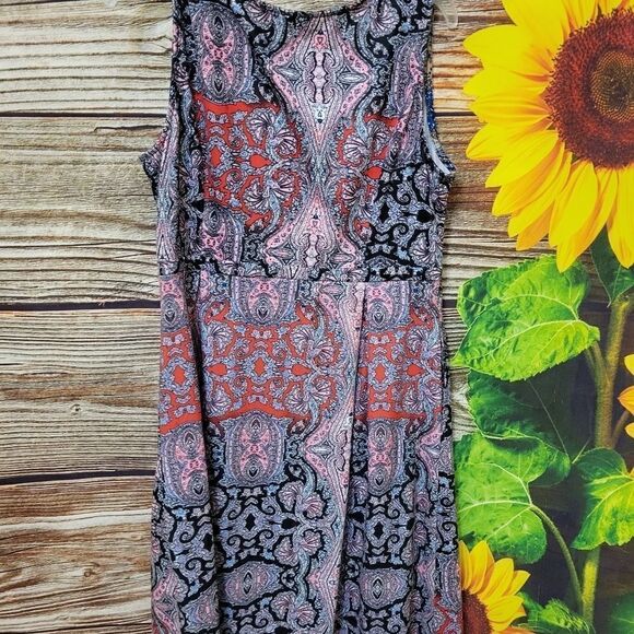 Reborn multicolored XL dress preo-owned - Picture 2 of 8